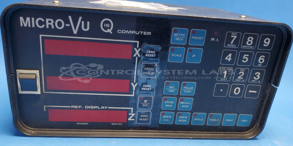Micro-VU Q16 Control Front Panel Overlay