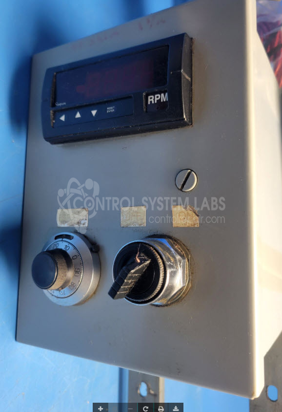 Operator Panel with Potentiometer and RPM Meter